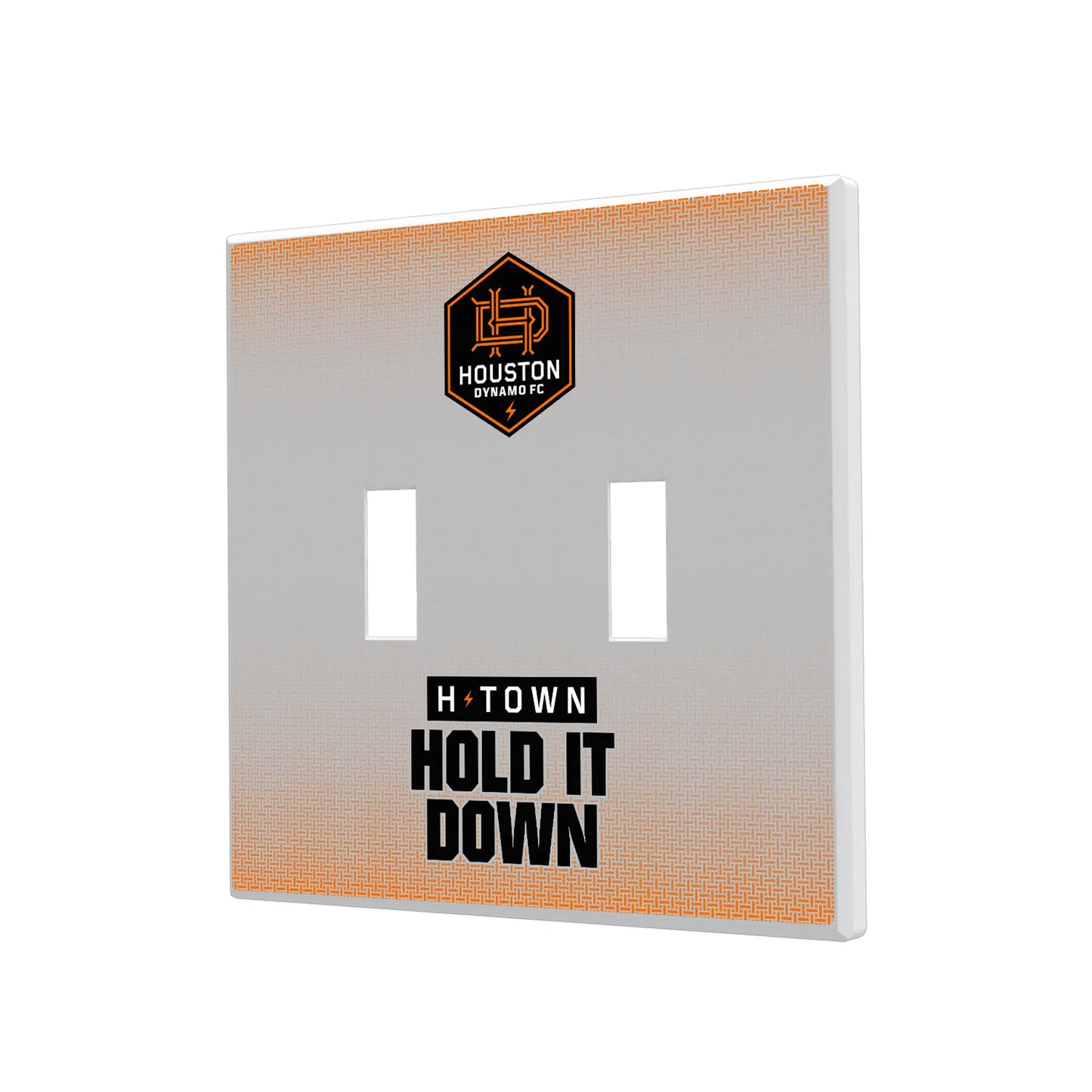Houston Dynamo Linen Hidden-Screw Light Switch Plate