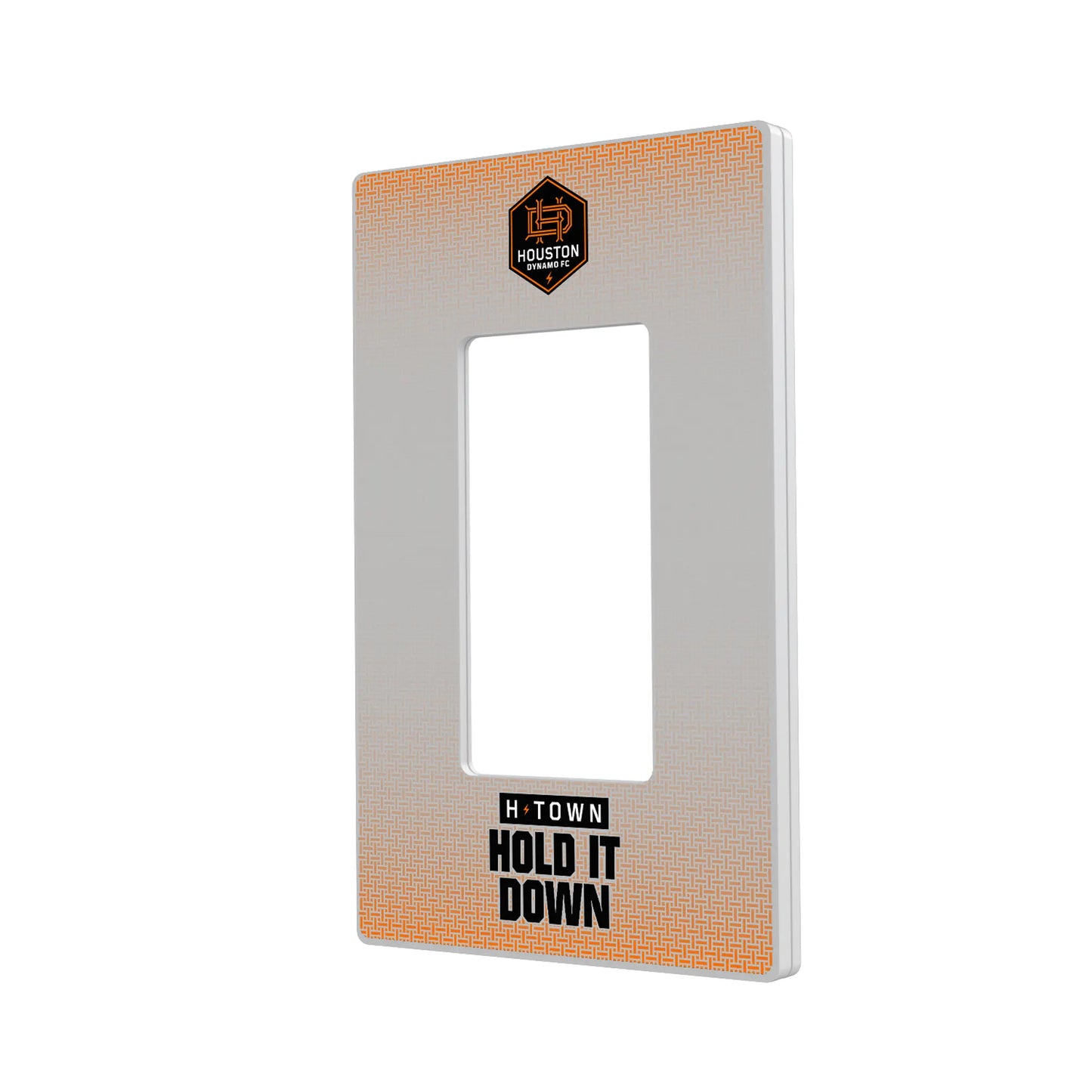 Houston Dynamo Linen Hidden-Screw Light Switch Plate