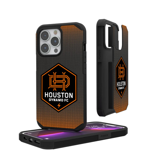 Houston Dynamo Linen Rugged Phone Case for Apple iPhone