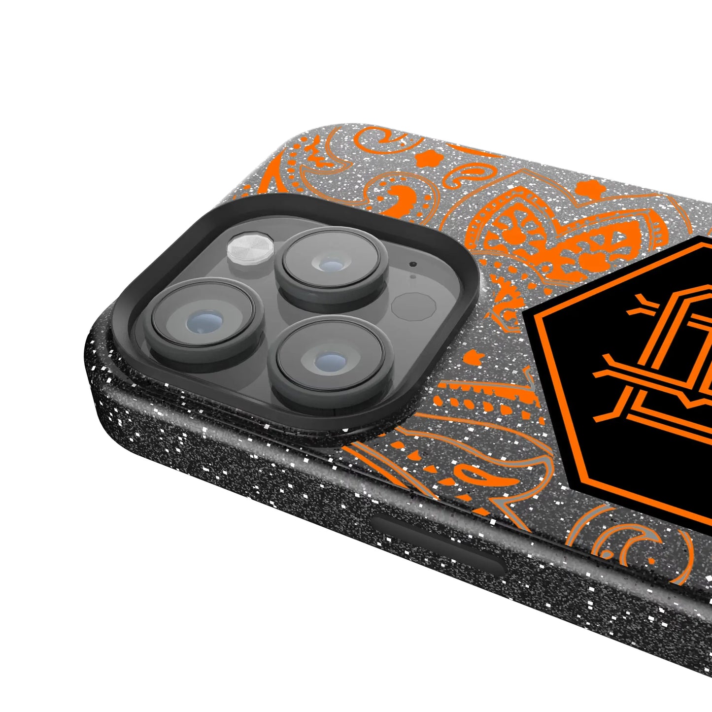 Houston Dynamo Paisley Black Bling Phone Case for Apple iPhone