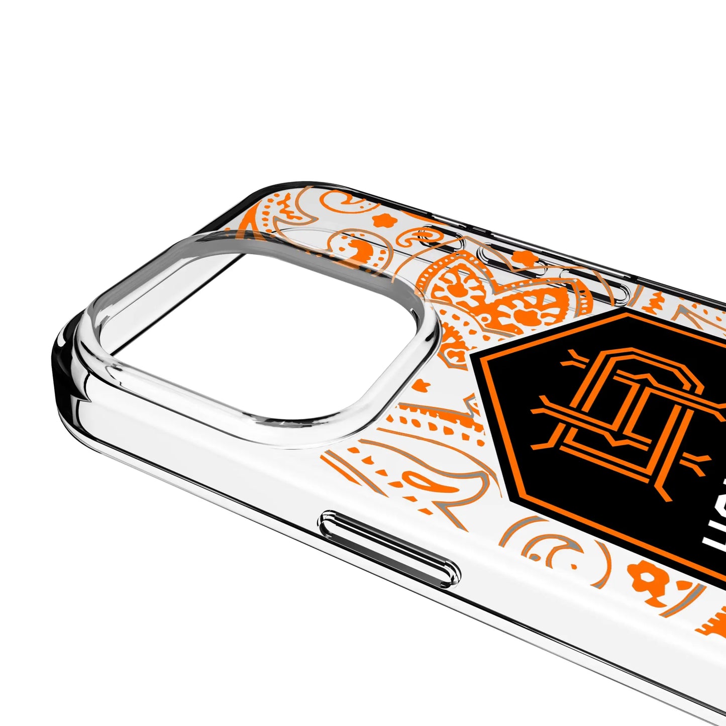 Houston Dynamo Paisley Clear Phone Case for Apple iPhone