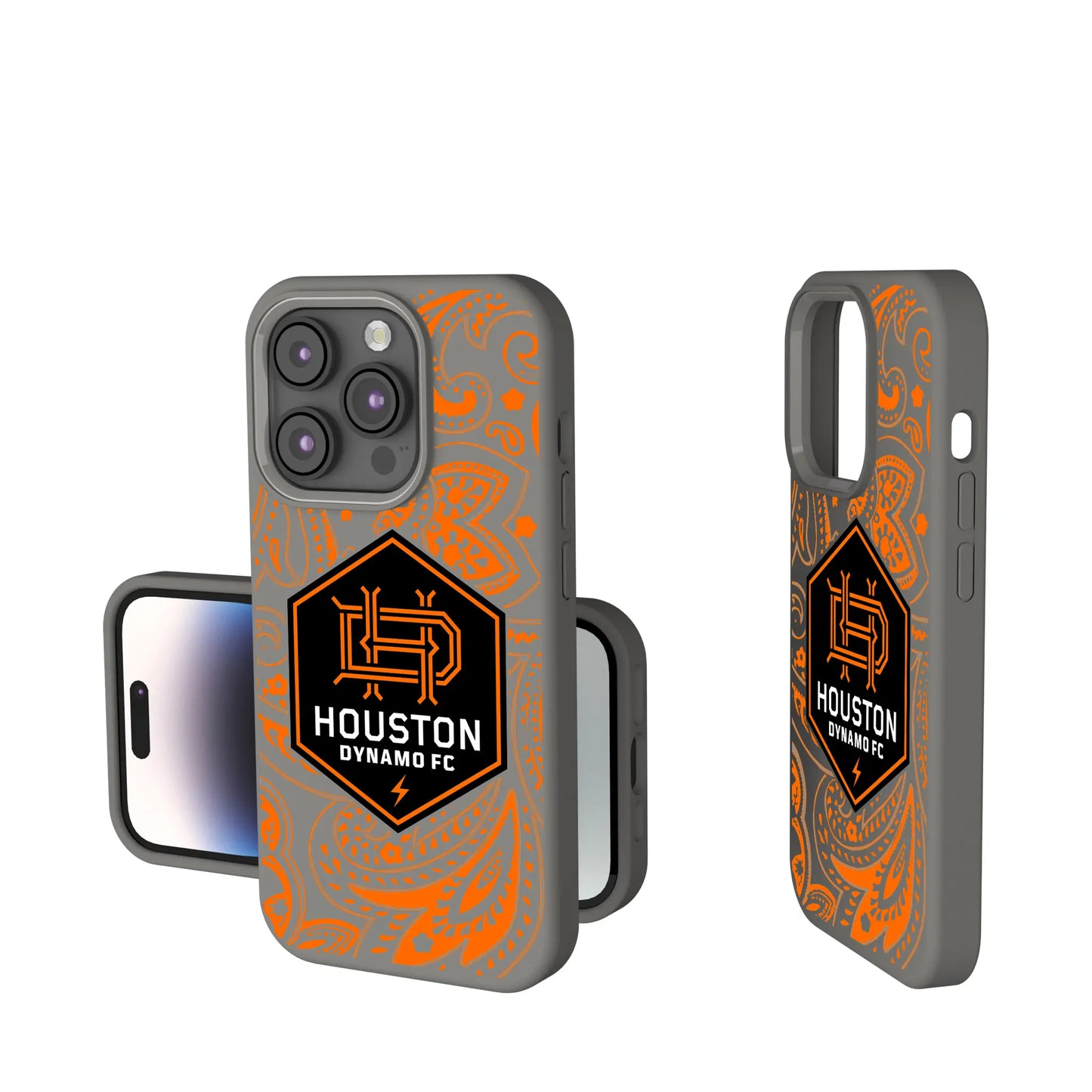 Houston Dynamo Paisley Soft Touch Phone Case for Apple iPhone