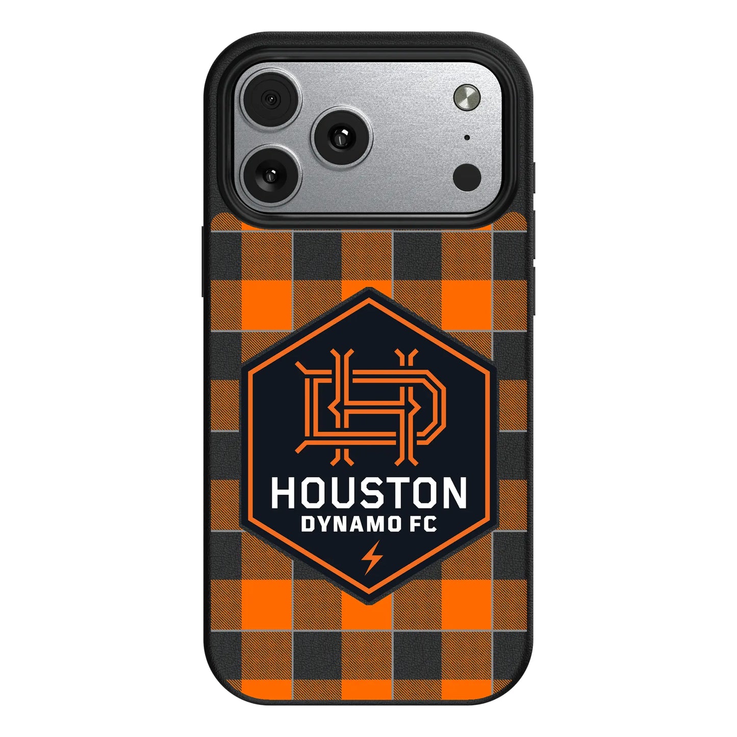 Houston Dynamo Plaid MagSafe Compatible Phone Case for Apple iPhone