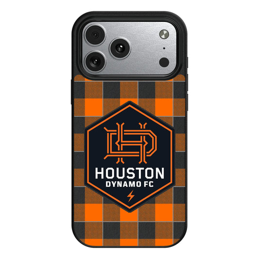 Houston Dynamo Plaid MagSafe Compatible Phone Case for Apple iPhone