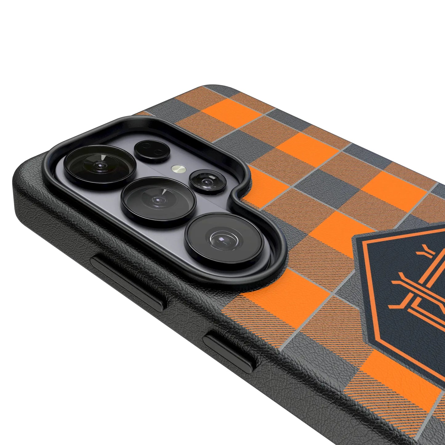 Houston Dynamo Plaid MagSafe Compatible Phone Case for Samsung Galaxy