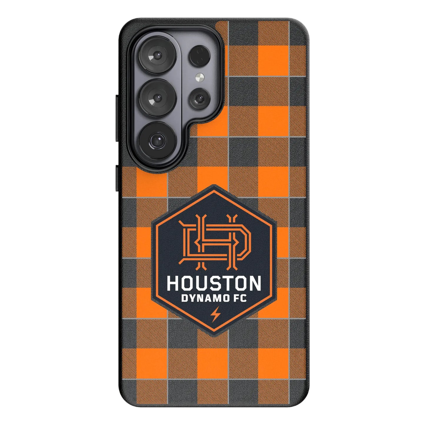 Houston Dynamo Plaid MagSafe Compatible Phone Case for Samsung Galaxy