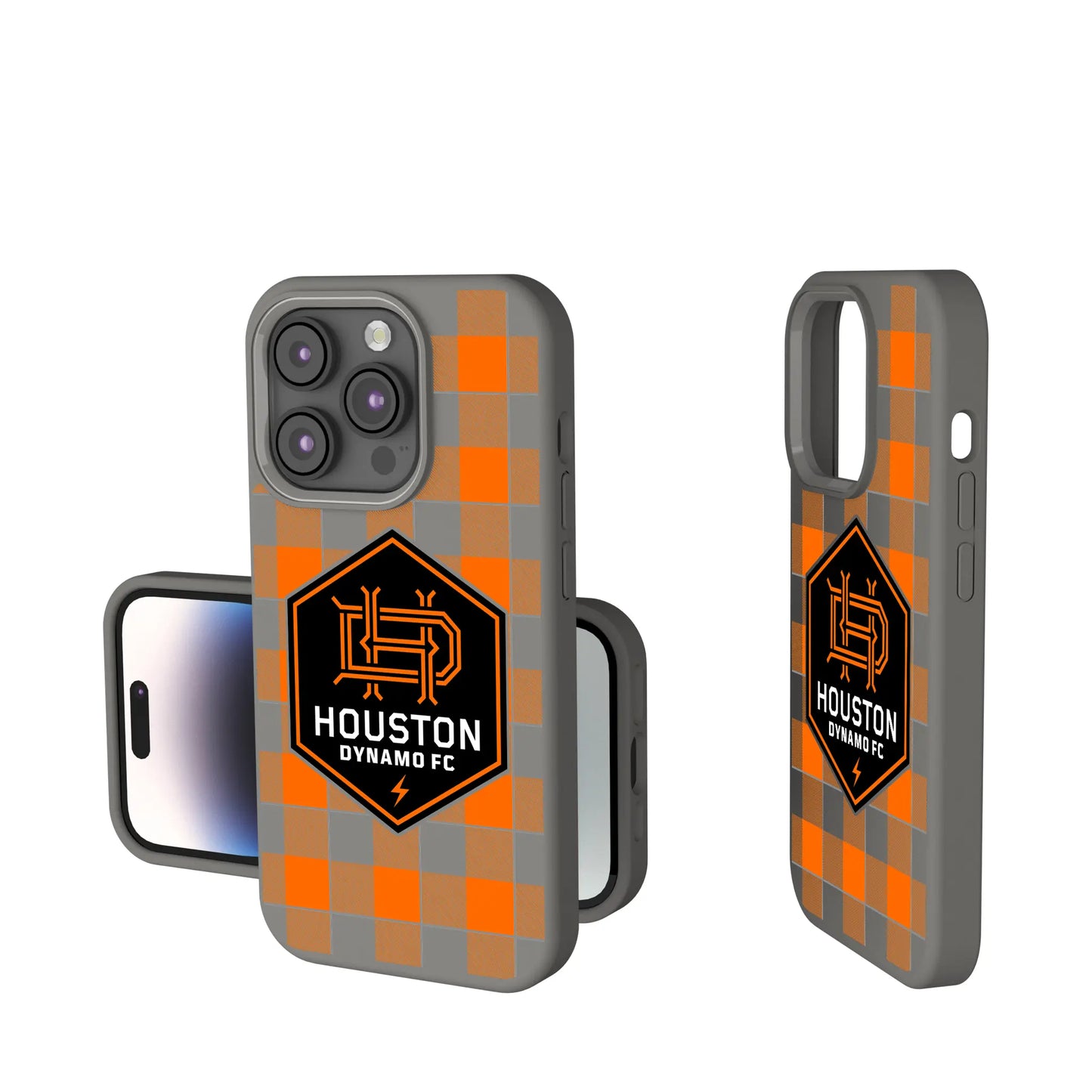Houston Dynamo Plaid Soft Touch Phone Case for Apple iPhone