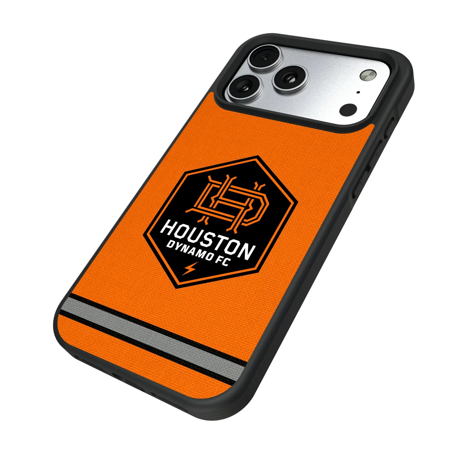 Houston Dynamo Stripe Bump Phone Case for Apple iPhone