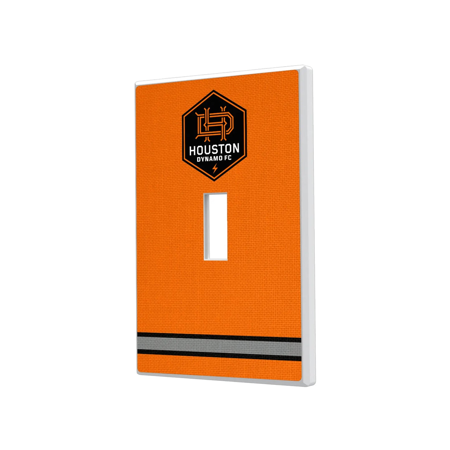 Houston Dynamo Stripe Hidden-Screw Light Switch Plate