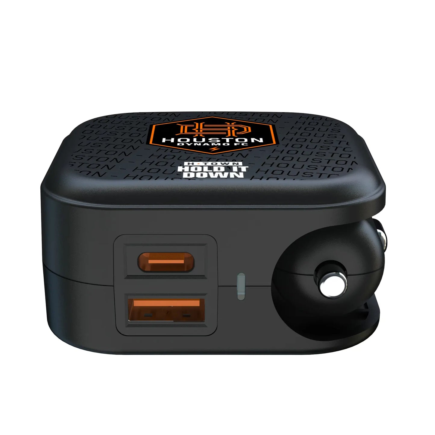 Houston Dynamo Text Backdrop 2 in 1 USB A/C Charger