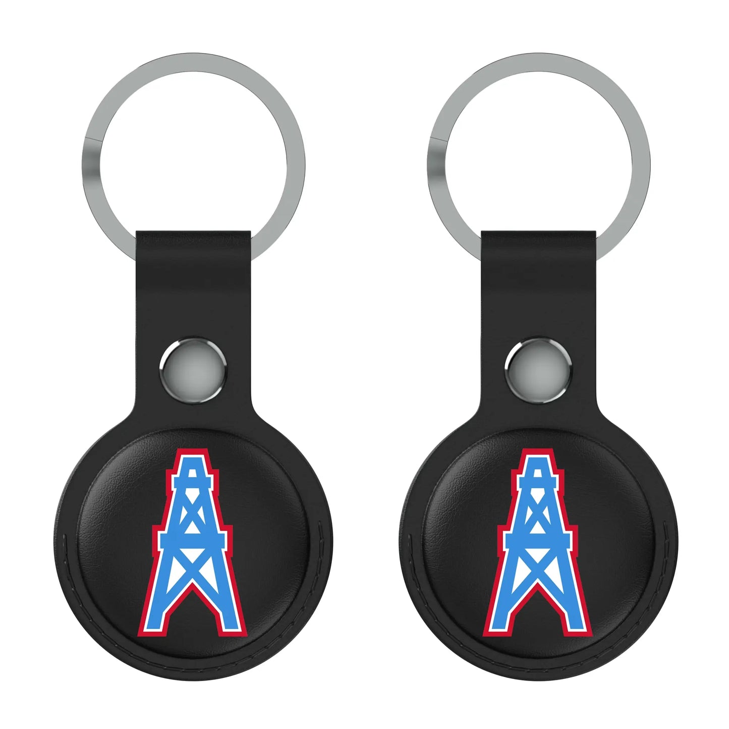Houston Oilers Historic Collection Insignia Black Airtag Holder 2-Pack