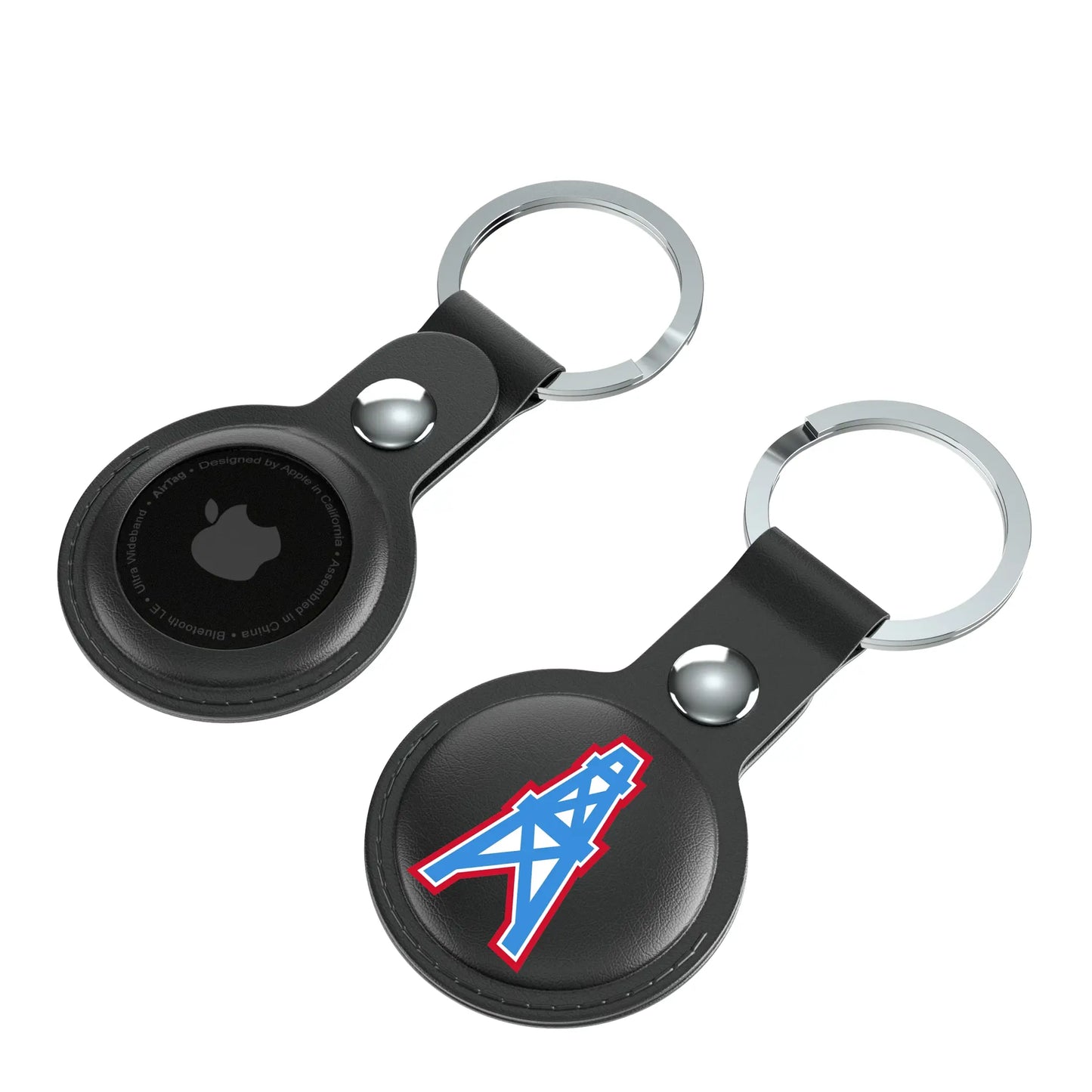 Houston Oilers Historic Collection Insignia Black Airtag Holder 2-Pack