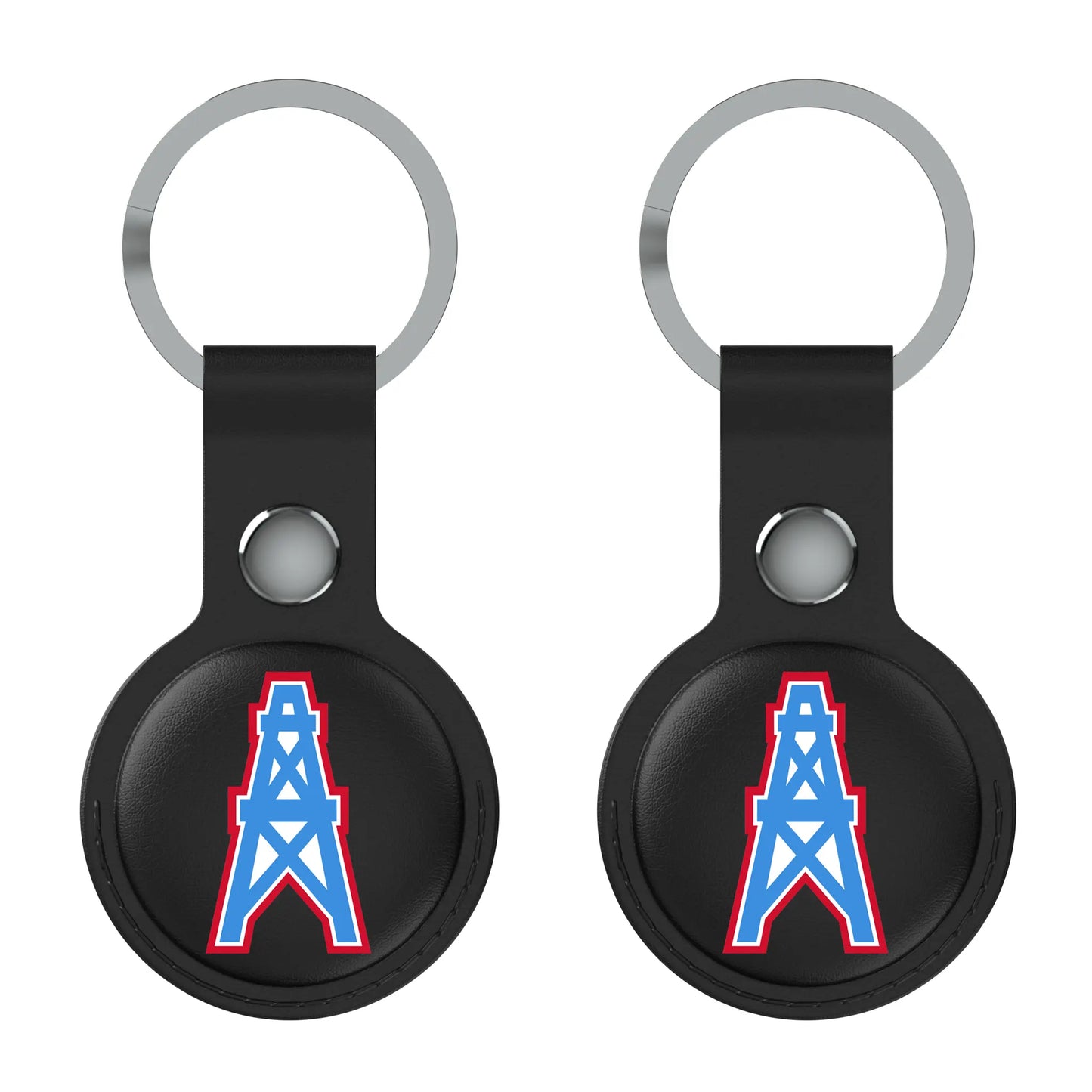 Houston Oilers Historic Collection Insignia Black Airtag Holder 2-Pack
