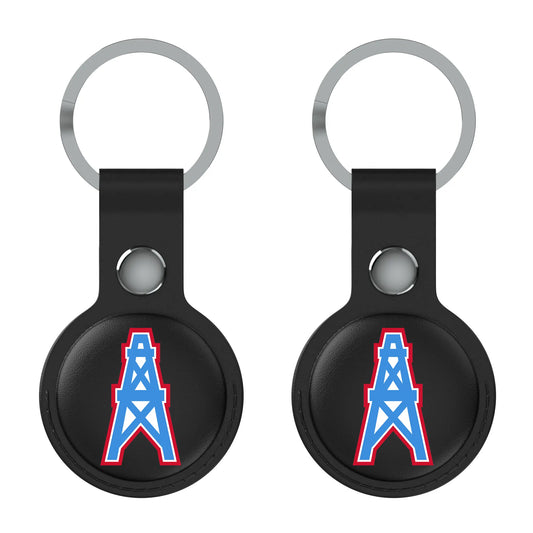 Houston Oilers Historic Collection Insignia Black Airtag Holder 2-Pack
