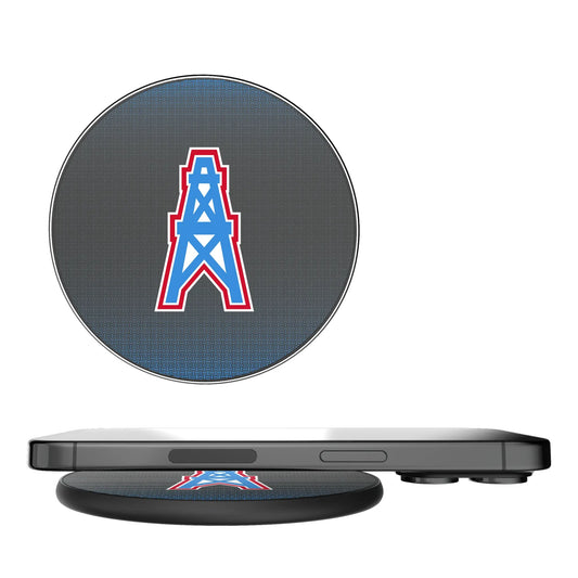 Houston Oilers Historic Collection Linen 15-Watt Wireless Charger