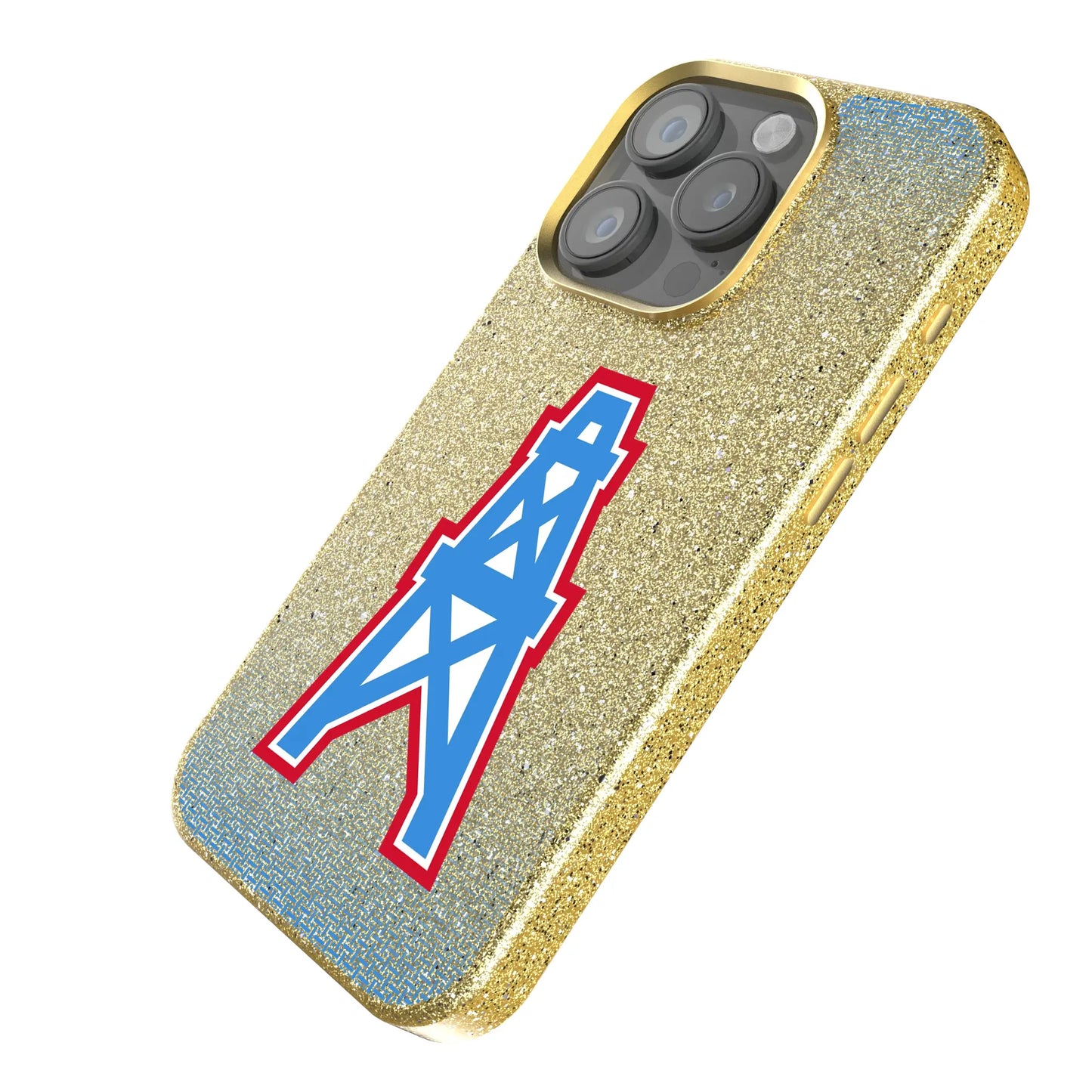 Houston Oilers Historic Collection Linen Bling Phone Case for Apple iPhone
