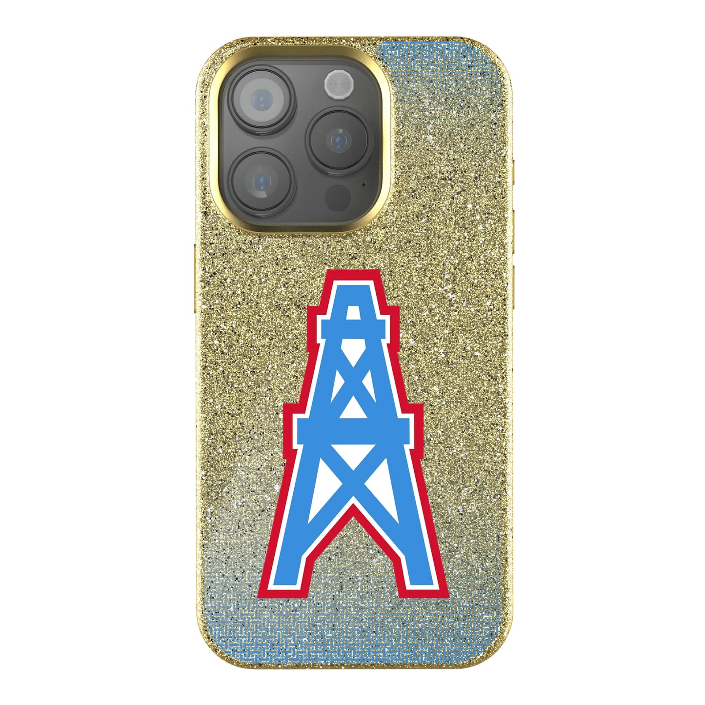 Houston Oilers Historic Collection Linen Bling Phone Case for Apple iPhone