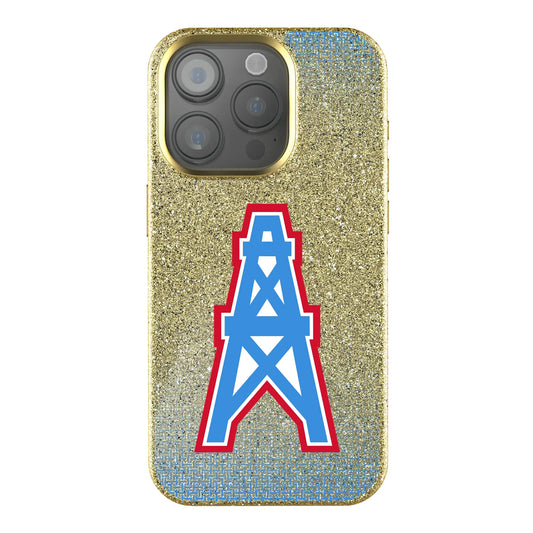 Houston Oilers Historic Collection Linen Bling Phone Case for Apple iPhone
