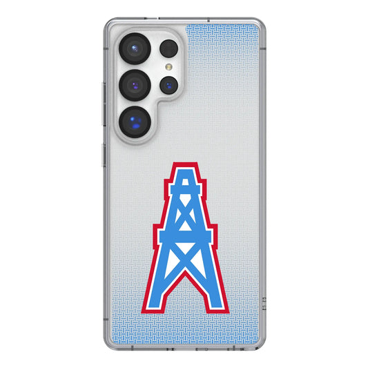 Houston Oilers Historic Collection Linen Clear Phone Case for Samsung Galaxy
