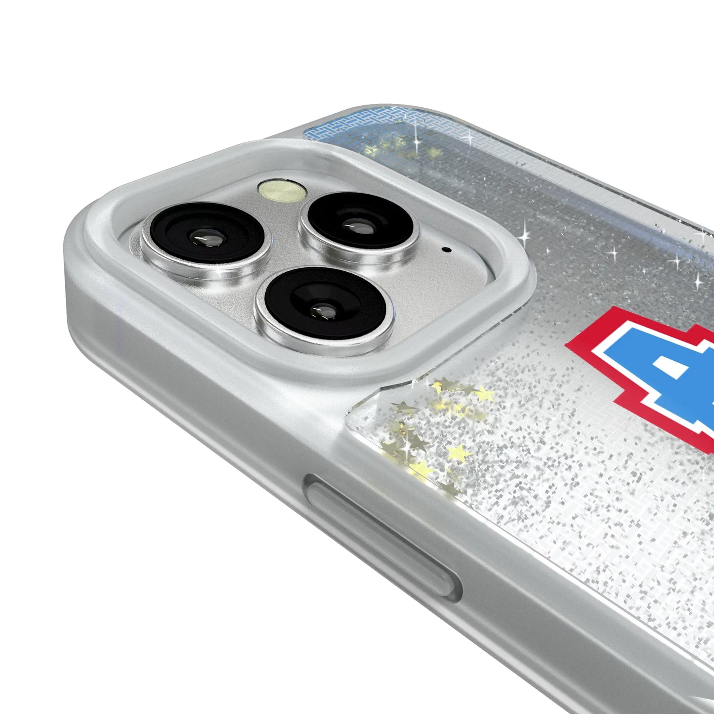 Houston Oilers Historic Collection Linen Glitter Phone Case for Apple iPhone