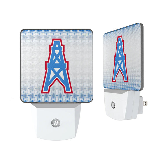 Houston Oilers Historic Collection Linen Night Light 2-Pack
