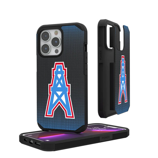Houston Oilers Historic Collection Linen Rugged Phone Case for Apple iPhone