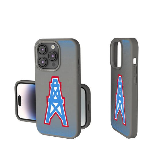 Houston Oilers Historic Collection Linen Soft Touch Phone Case for Apple iPhone