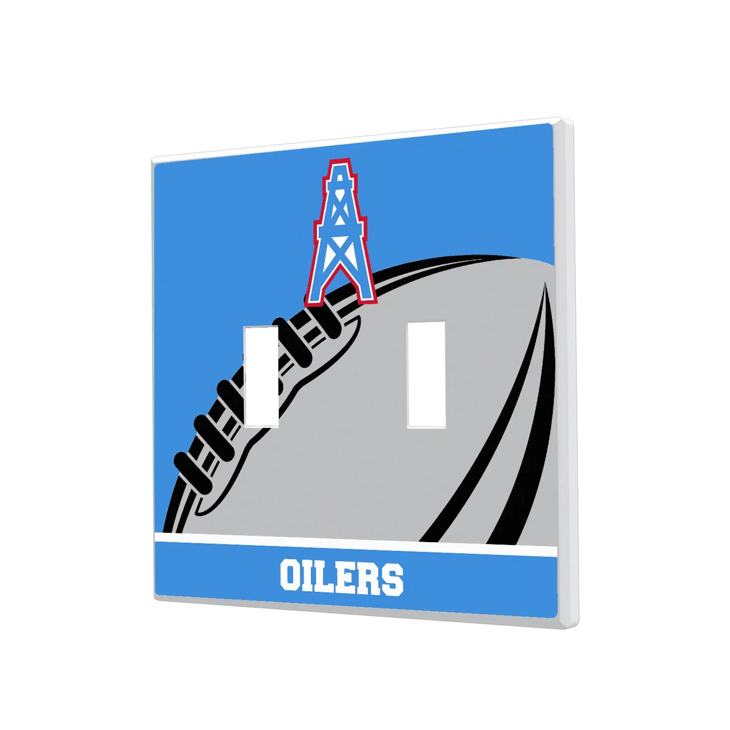 Houston Oilers Historic Collection Passtime Hidden-Screw Light Switch Plate