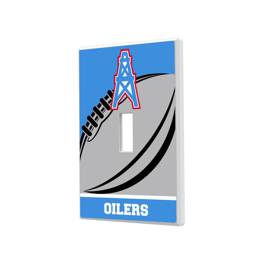 Houston Oilers Historic Collection Passtime Hidden-Screw Light Switch Plate