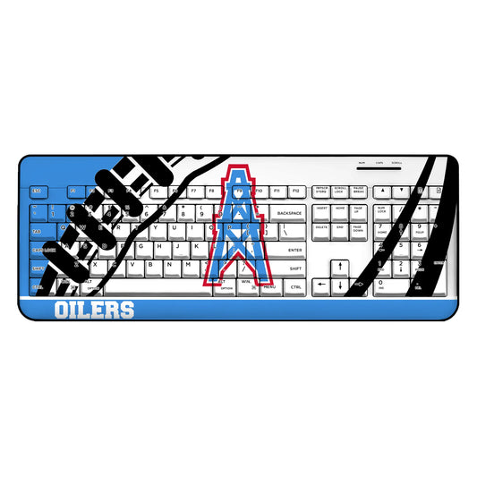 Houston Oilers Historic Collection Passtime Wireless USB Keyboard