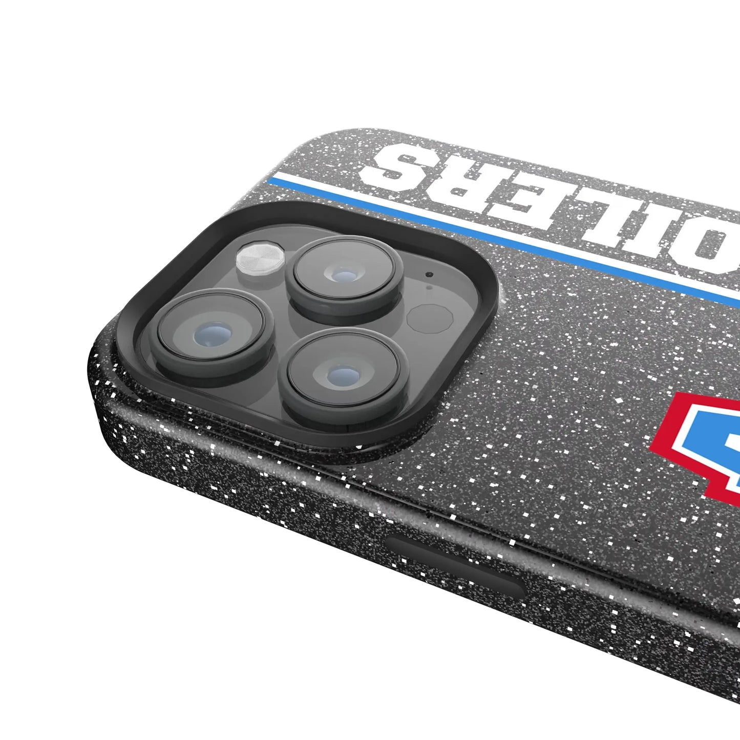 Houston Oilers Historic Collection Sidebar Black Bling Phone Case for Apple iPhone