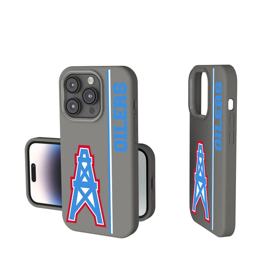 Houston Oilers Historic Collection Sidebar Soft Touch Phone Case for Apple iPhone