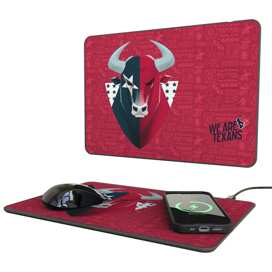 Houston Texans Deco 15-Watt Wireless Charger and Mouse Pad