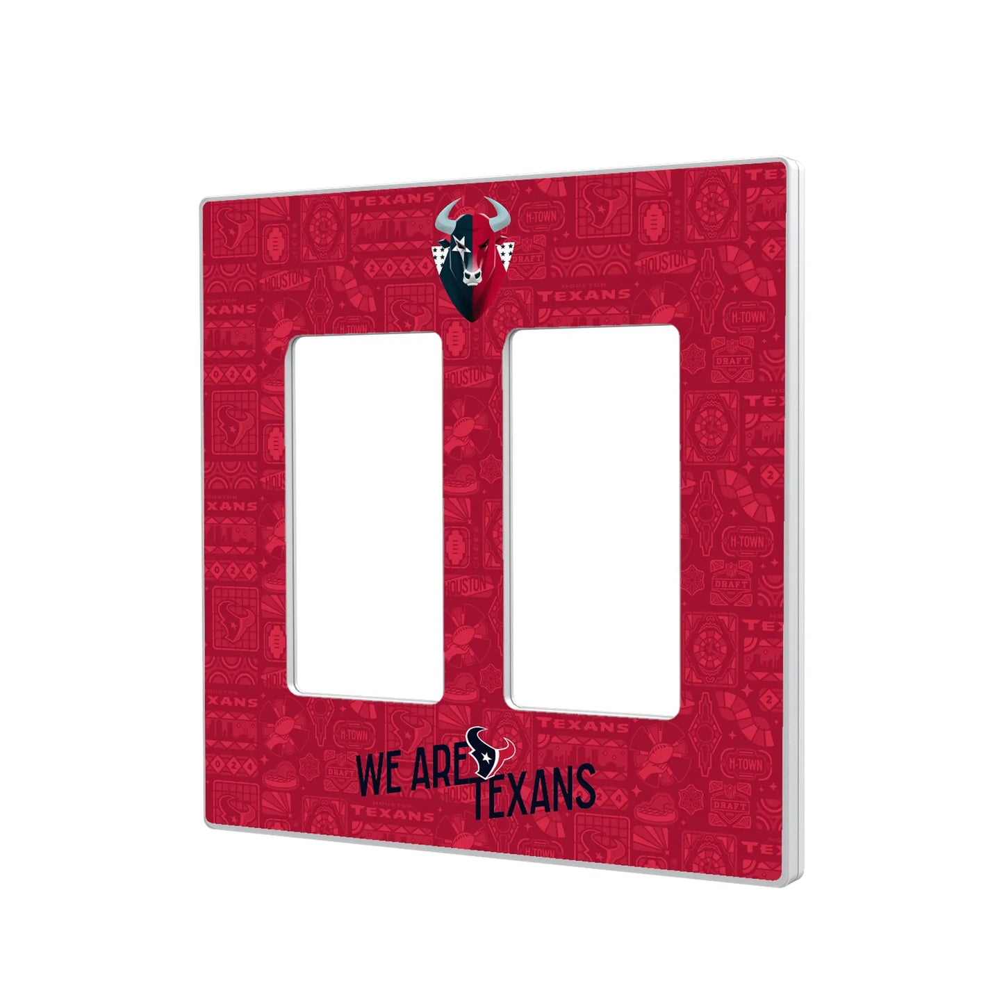 Houston Texans Deco Hidden-Screw Light Switch Plate