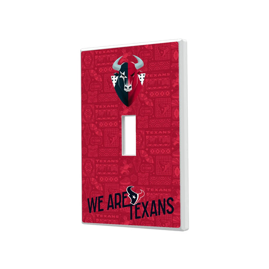 Houston Texans Deco Hidden-Screw Light Switch Plate
