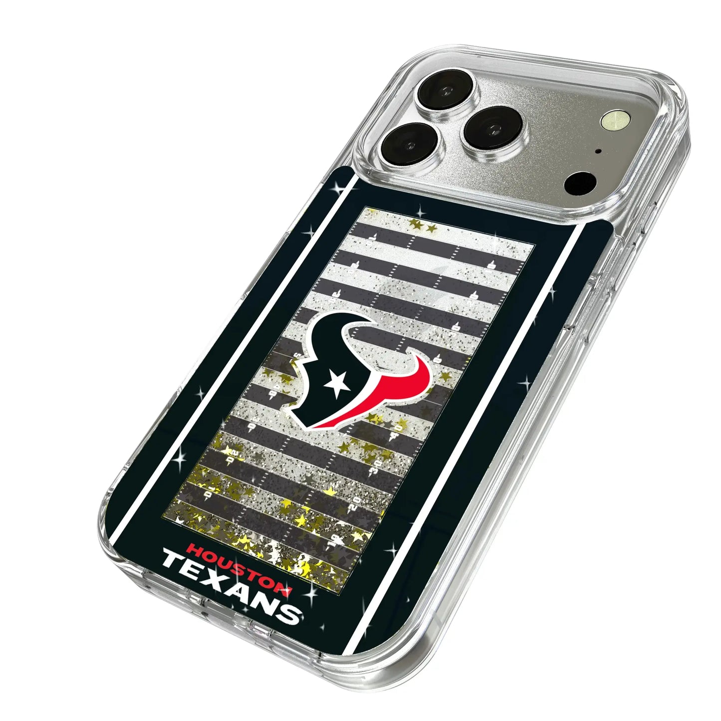 Houston Texans Field Glitter Phone Case for Apple iPhone