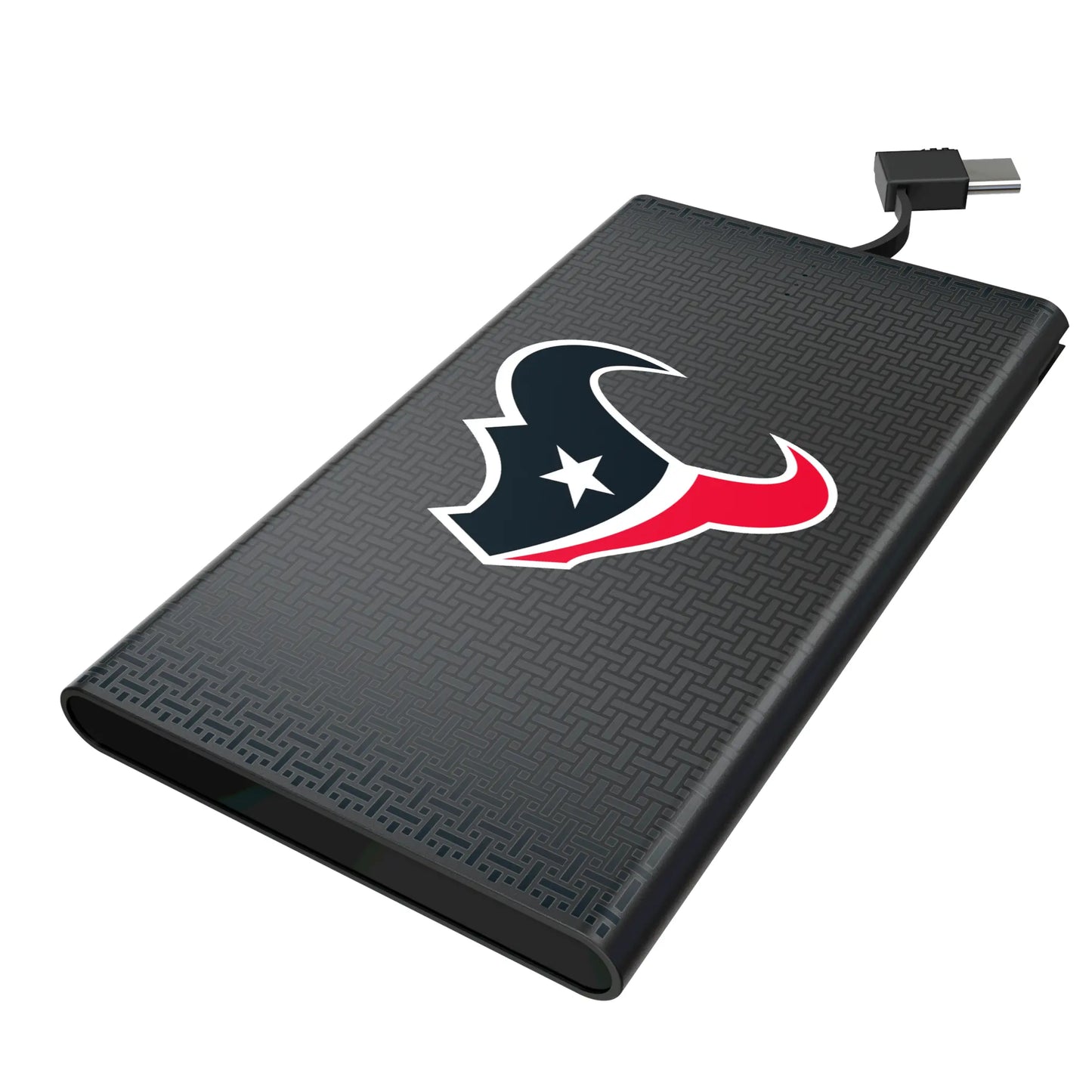 Houston Texans Linen 5000mAh Flat Powerbank