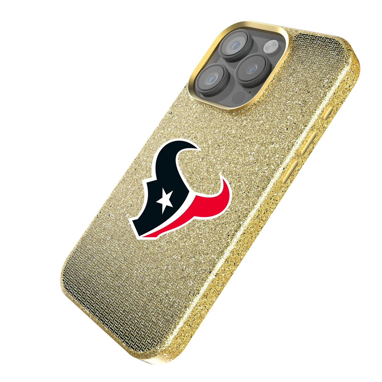 Houston Texans Linen Bling Phone Case for Apple iPhone