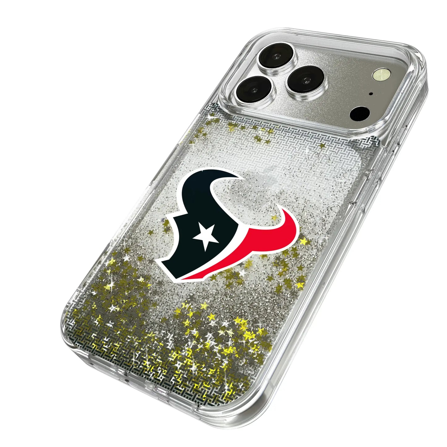 Houston Texans Linen Glitter Phone Case for Apple iPhone