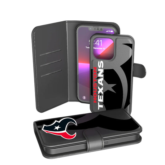 Houston Texans Monocolor Tilt Wallet Phone Case for Apple iPhone