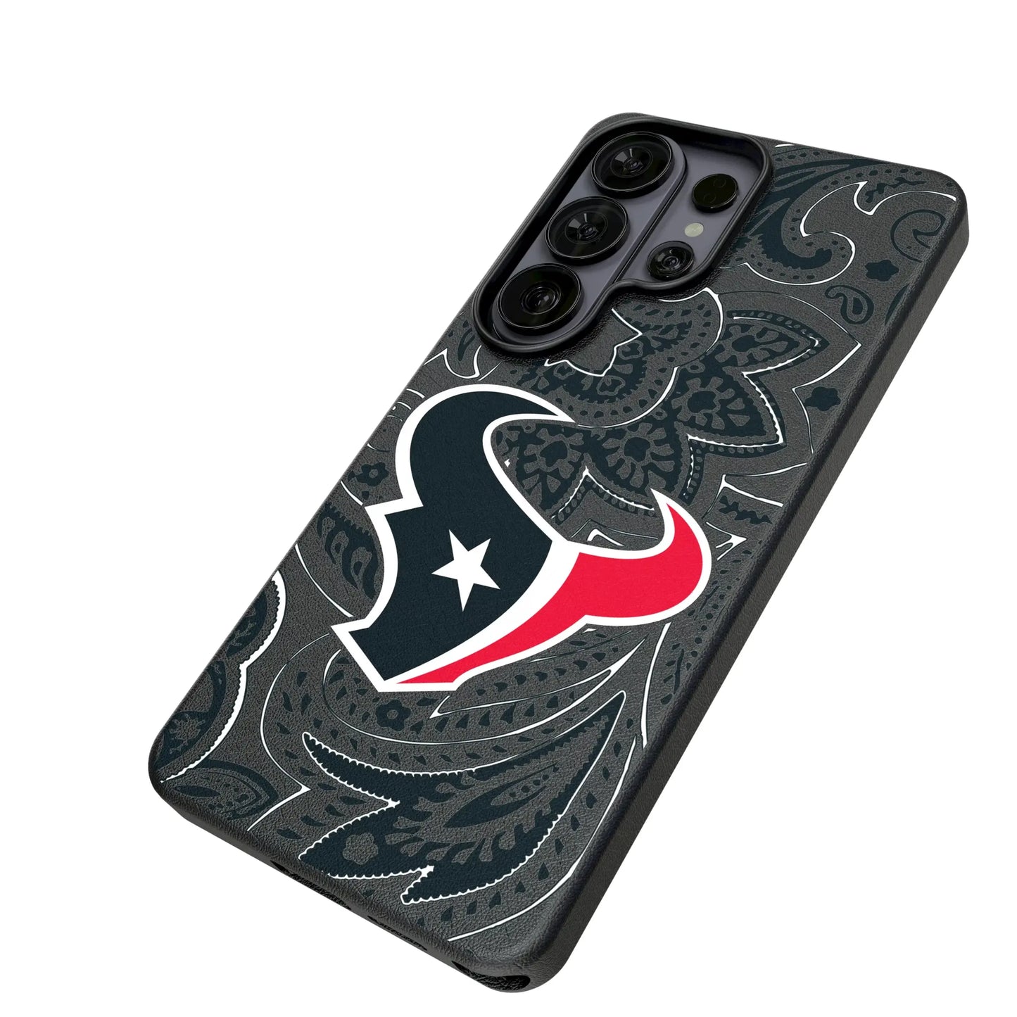 Houston Texans Paisley MagSafe Compatible Phone Case for Samsung Galaxy