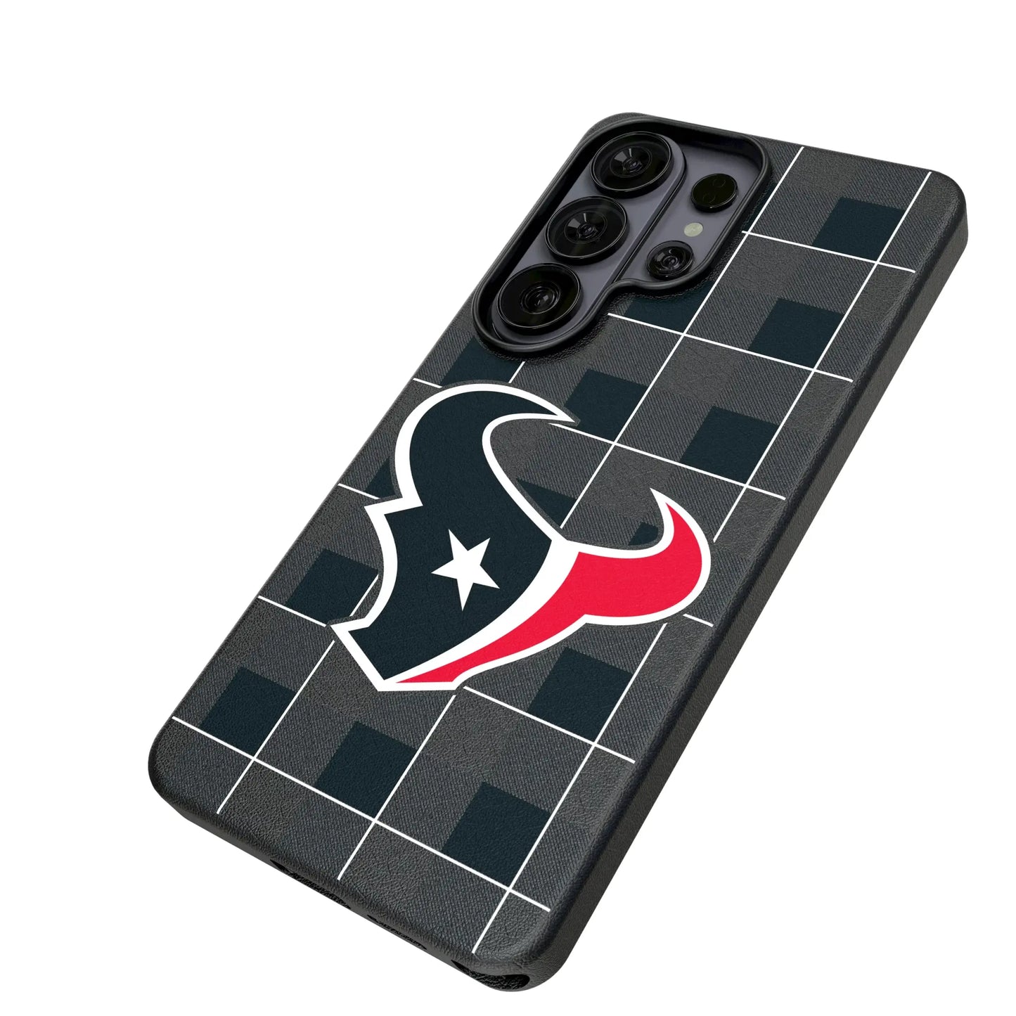 Houston Texans Plaid MagSafe Compatible Phone Case for Samsung Galaxy