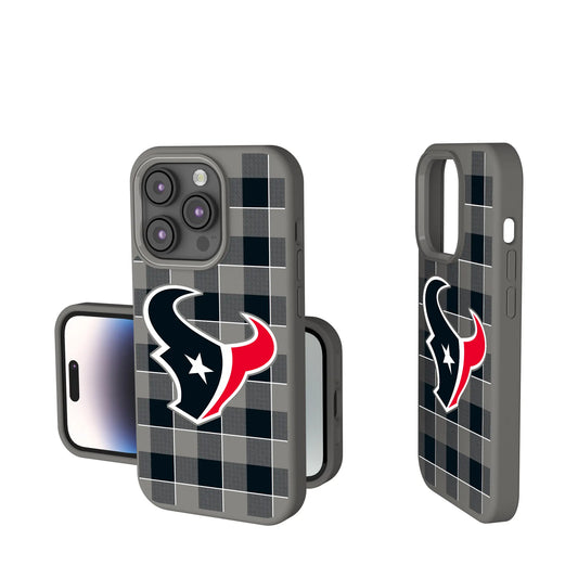 Houston Texans Plaid Soft Touch Phone Case for Apple iPhone