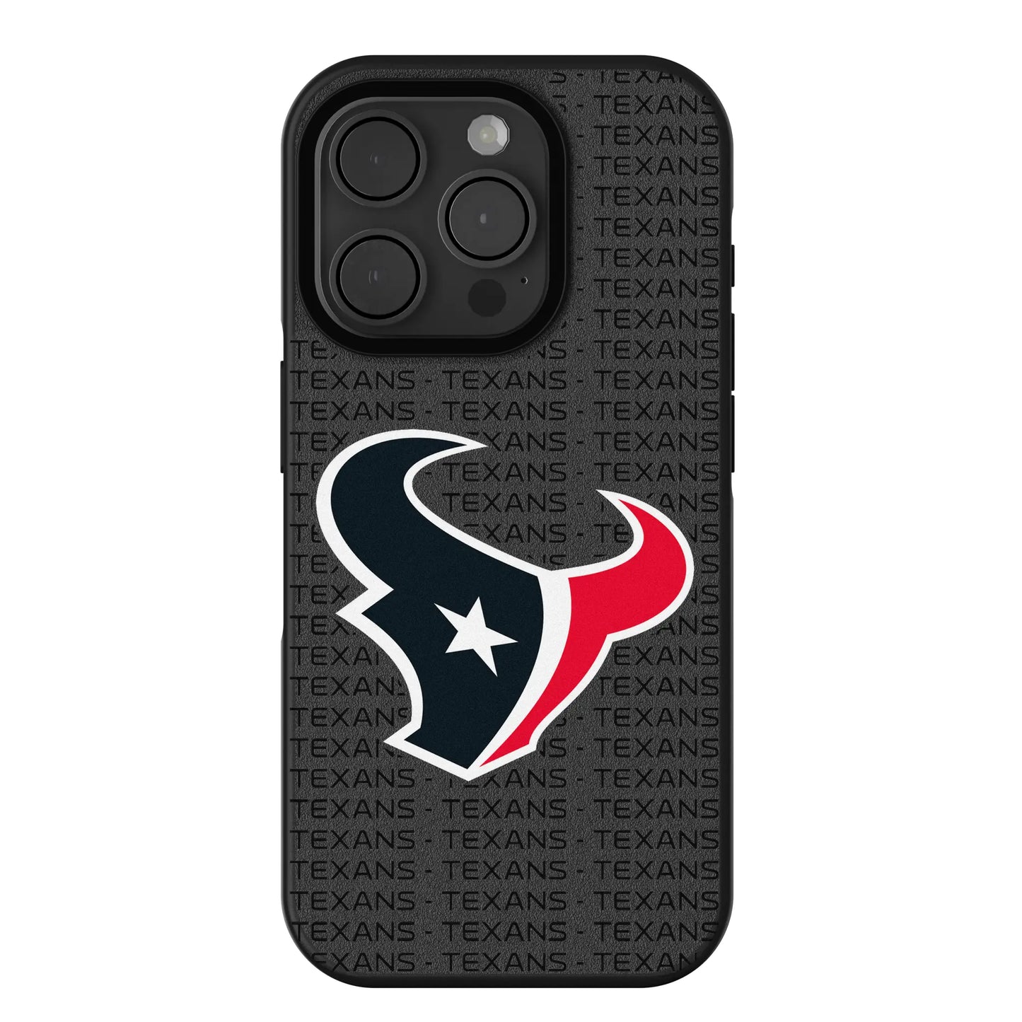 Houston Texans Text Backdrop Bump Phone Case for Apple iPhone