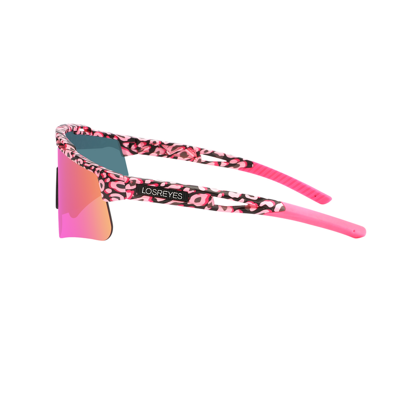 Los Reyes Miami Cheetah Shades Soulrunner Sunglasses - Pink