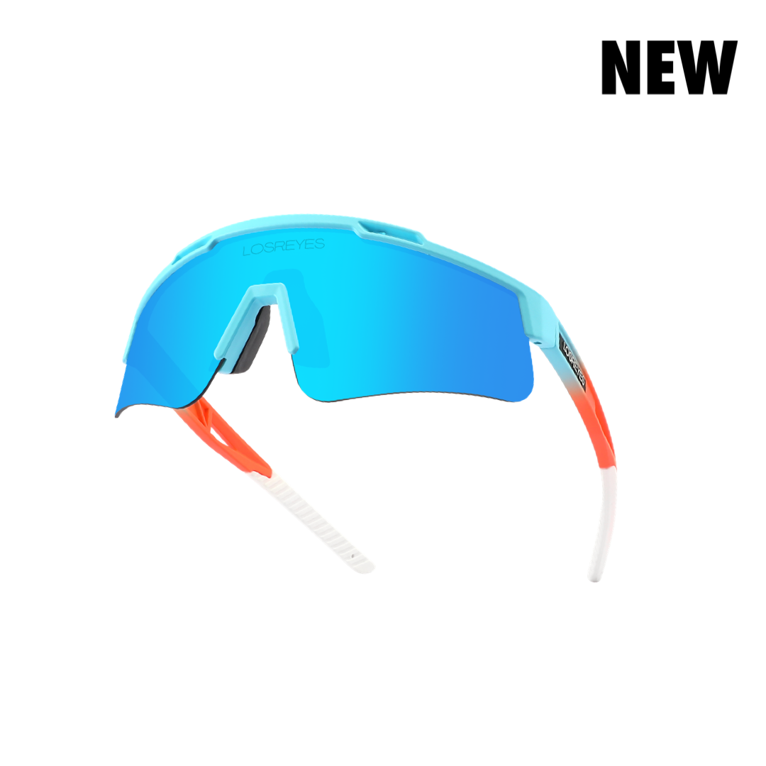 Los Reyes Miami Prime "Sky Blue/Orange" Sunglasses