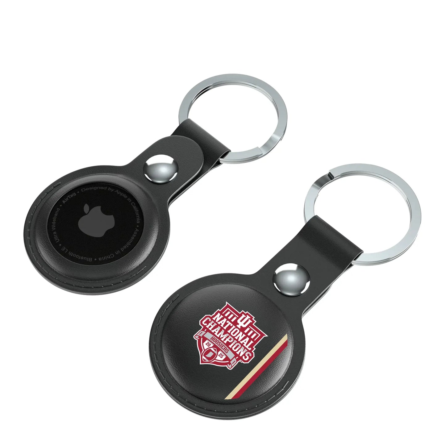 Indiana University Hoosiers 2025 College Football Playoff National Champion Black Airtag Holder 2-Pack