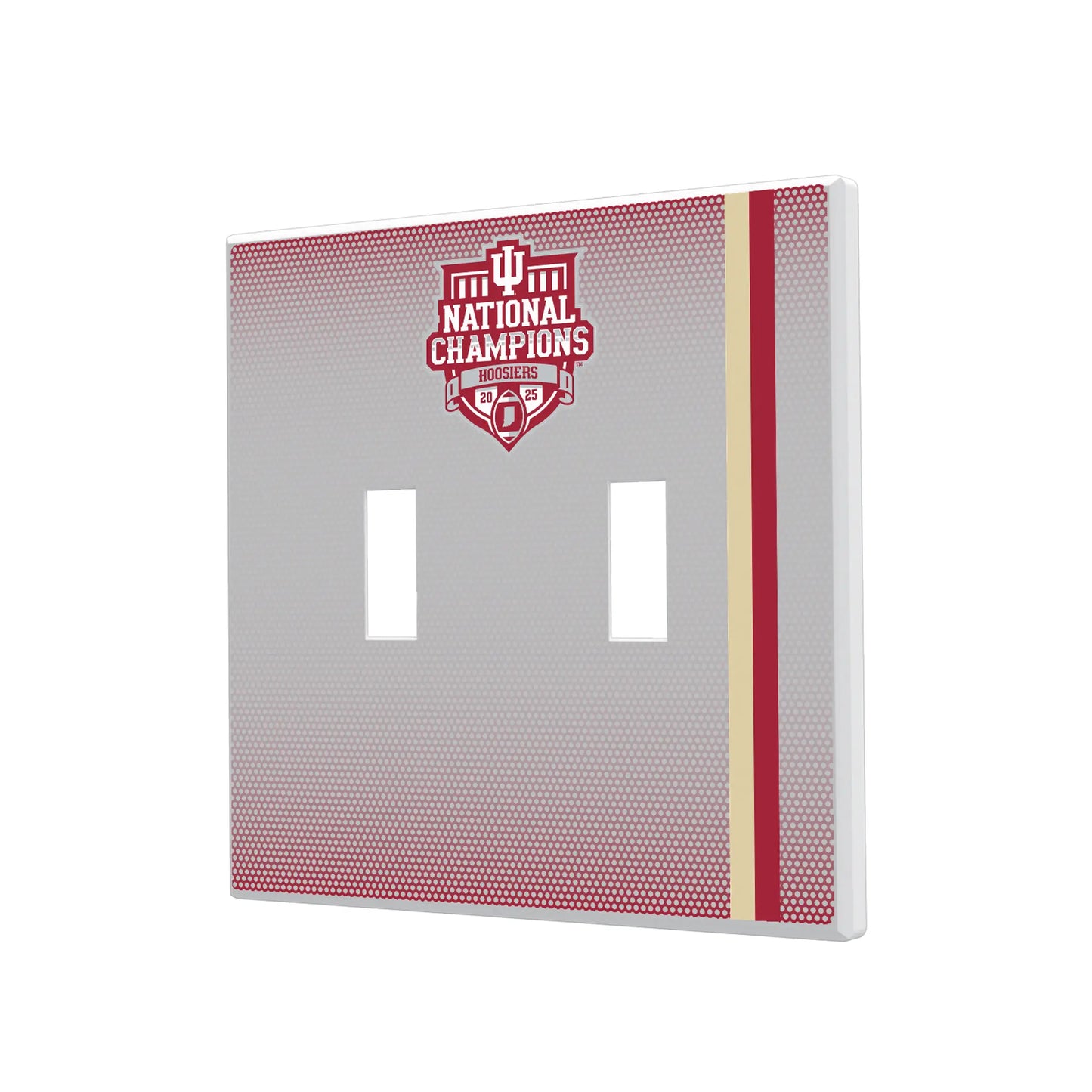 Indiana University Hoosiers 2025 College Football Playoff National Champion Hidden-Screw Light Switch Plate