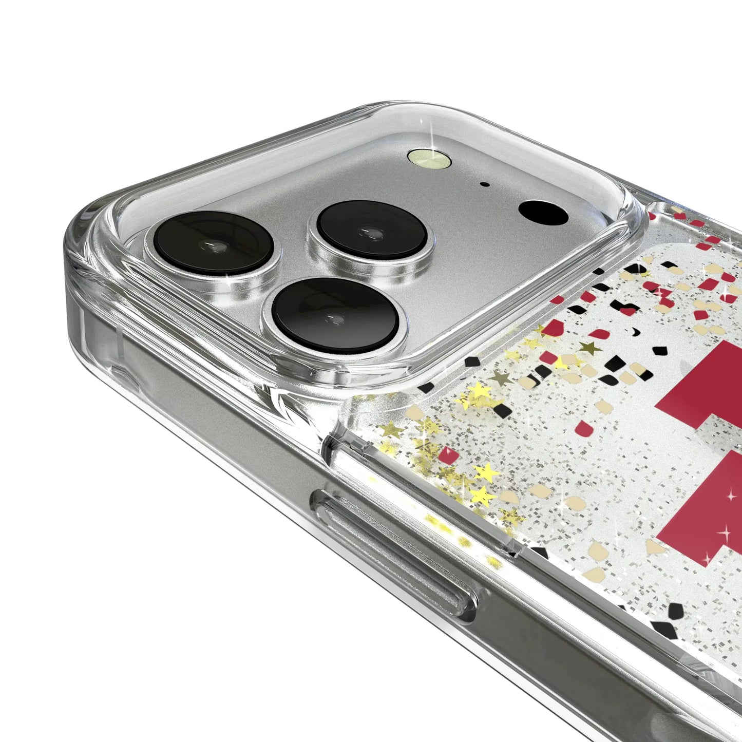 Indiana University Hoosiers Confetti Glitter Phone Case for Apple iPhone