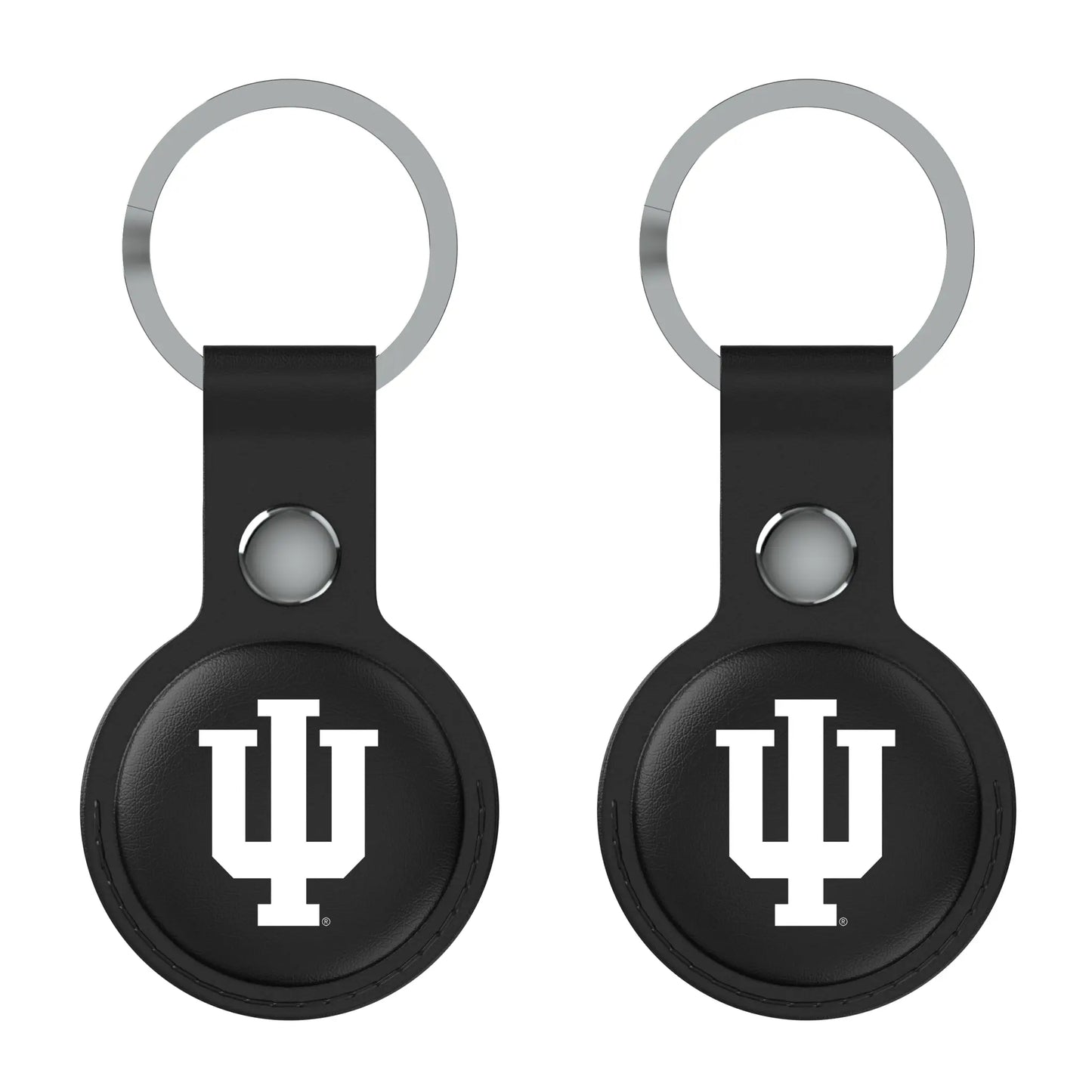 Indiana University Hoosiers Insignia Black Airtag Holder 2-Pack